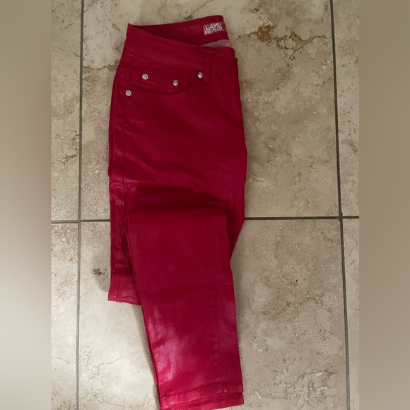 Leather like 2000s fit jeans - Picture 4 of 4